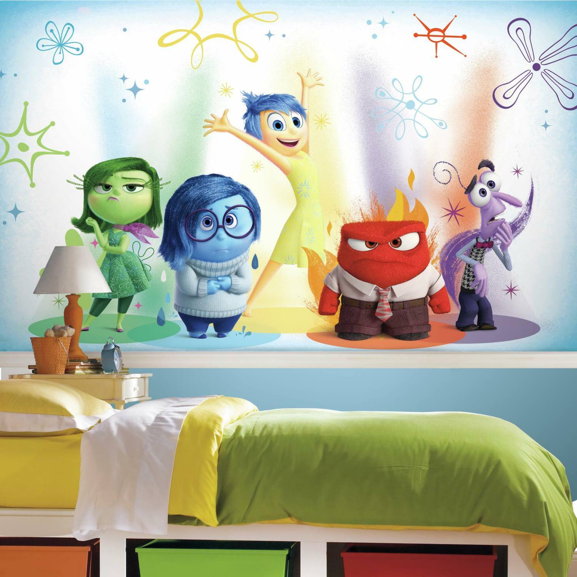 Inside Out XL Chair Rail Prepasted Mural